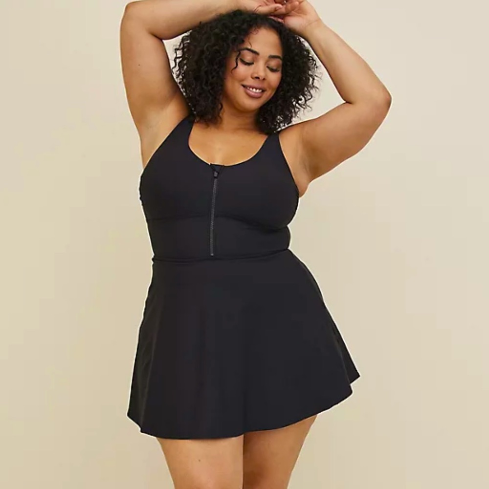 TORRID Corset Mid Length Swim Dress - Picture 1 of 7